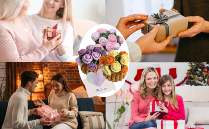 100% hand-woven flower coasters