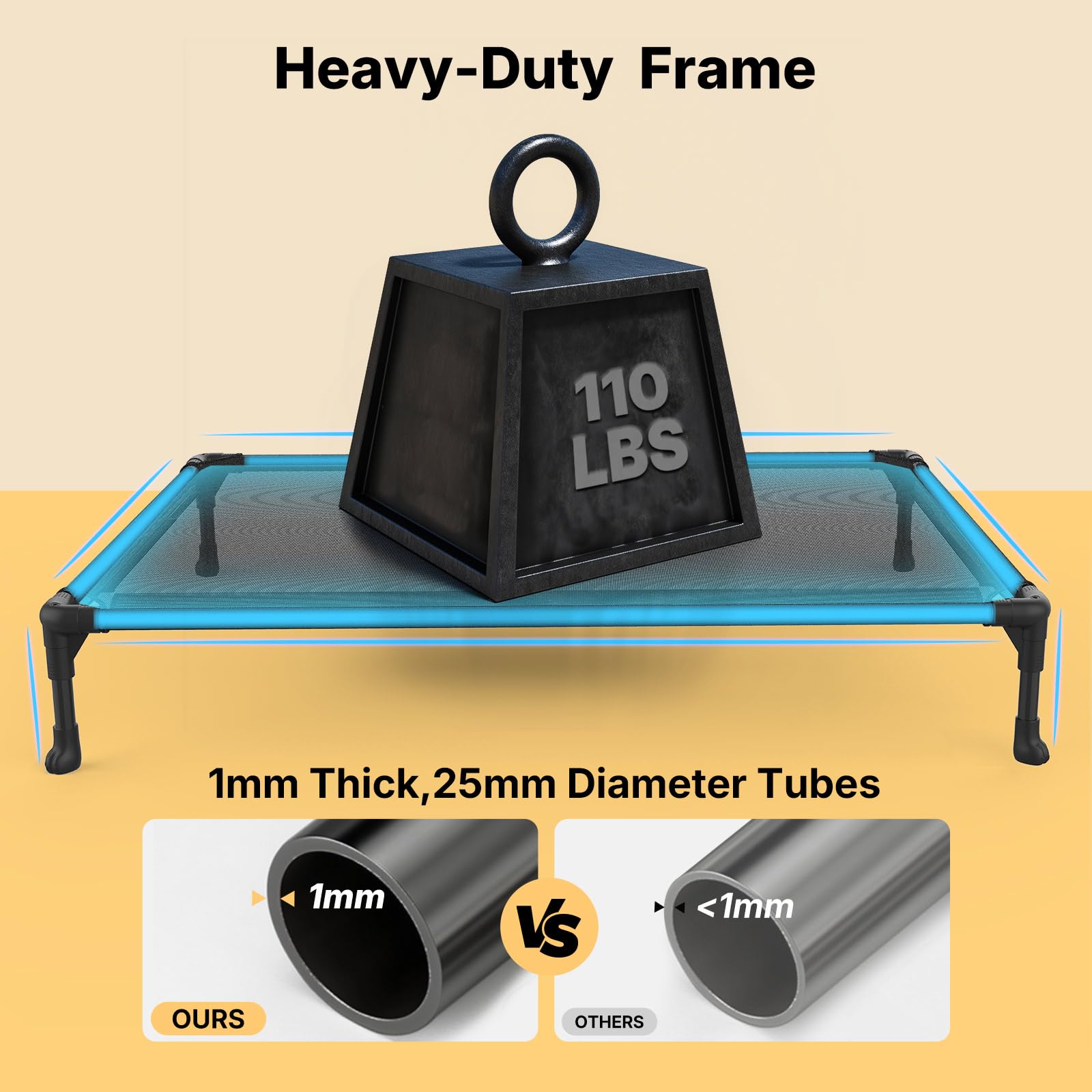 Cooling Elevated Dog Bed — Portable Pet Bed