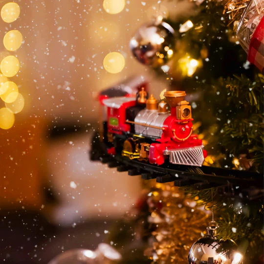 Christmas Tree Train Set