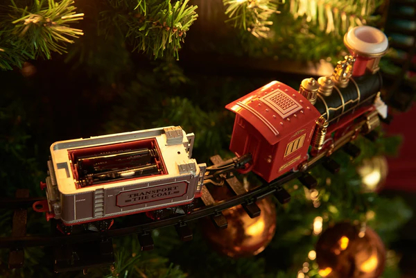 Christmas Tree Train Set