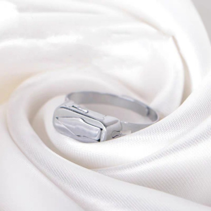  Self-defense titanium steel adjustable open ring