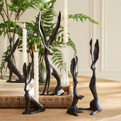 Artistic Resin Rabbit Ornament