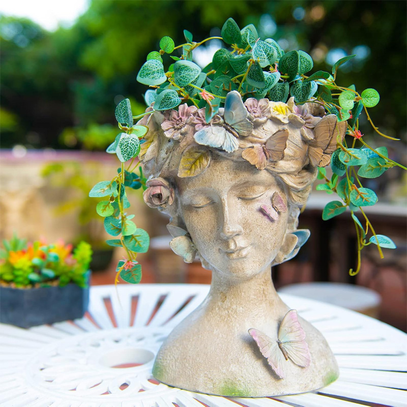 Creative Resin Garden Goddess Flower Pot