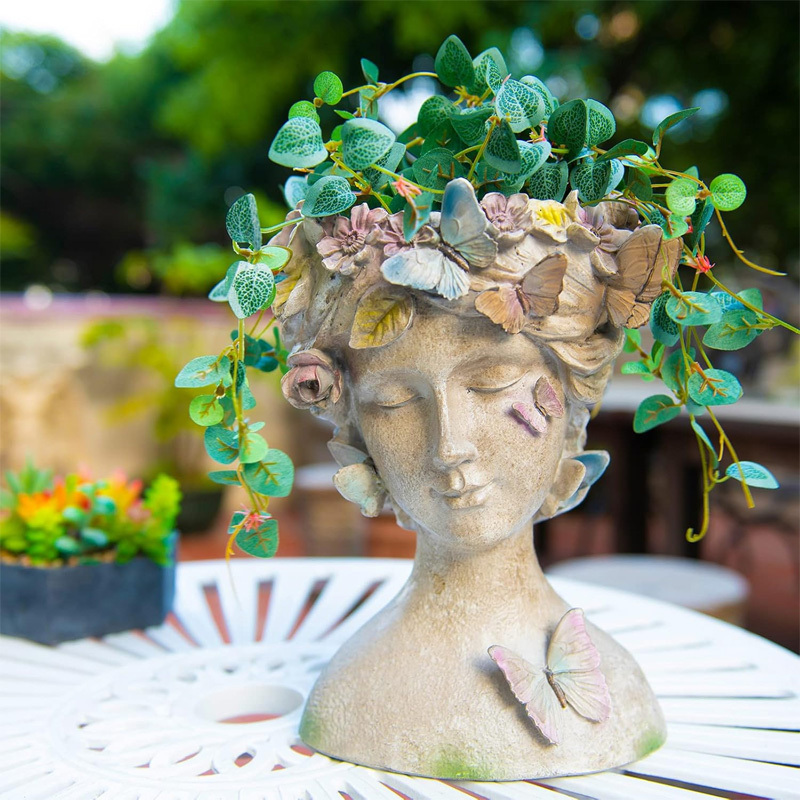 Creative Resin Garden Goddess Flower Pot