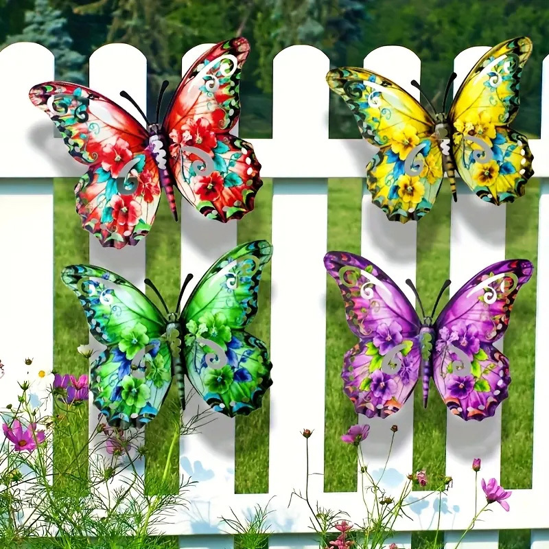 Outdoor metal butterfly craft pendant