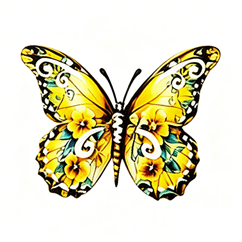 Outdoor metal butterfly craft pendant