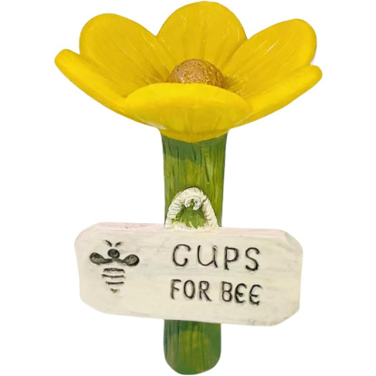 Flower-shaped resin water station