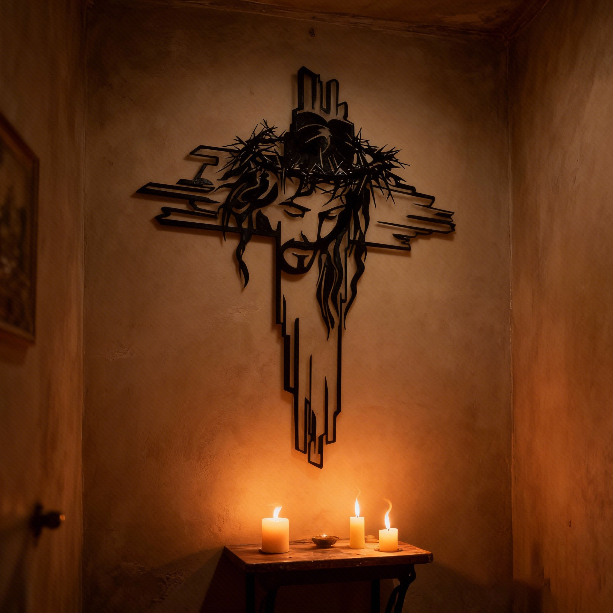 Christ’s Passion Cross Metal Wall Art