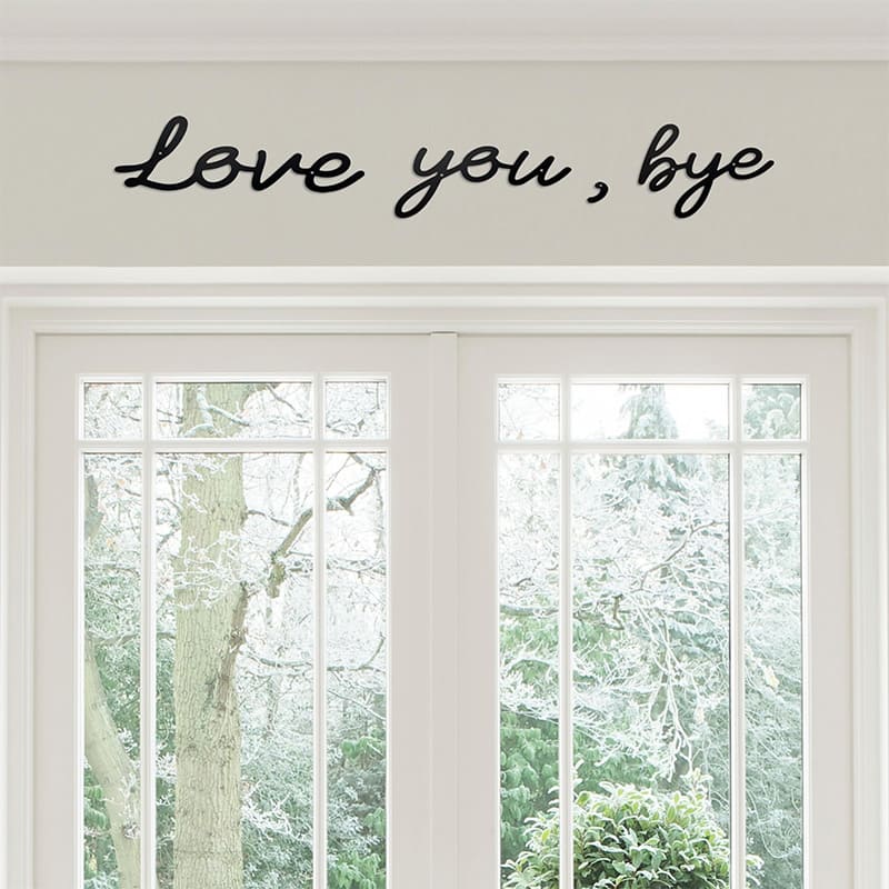 New Love You Bye Felt Wall Decor