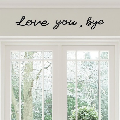 New Love You Bye Felt Wall Decor