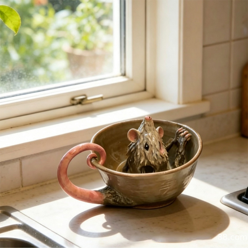Mouse-Shaped Grinding and Juicing Bowl