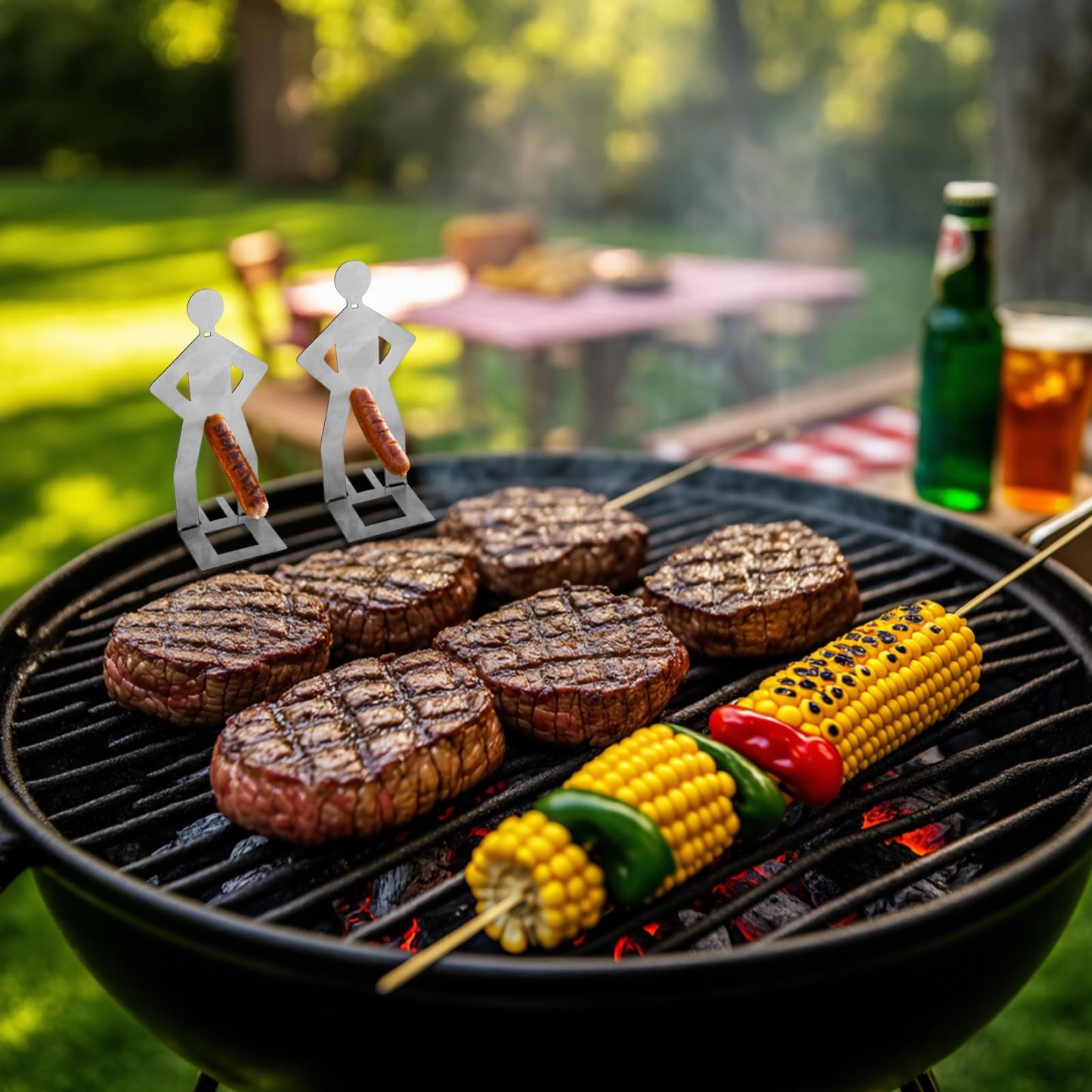 Creative spoof barbecue grill