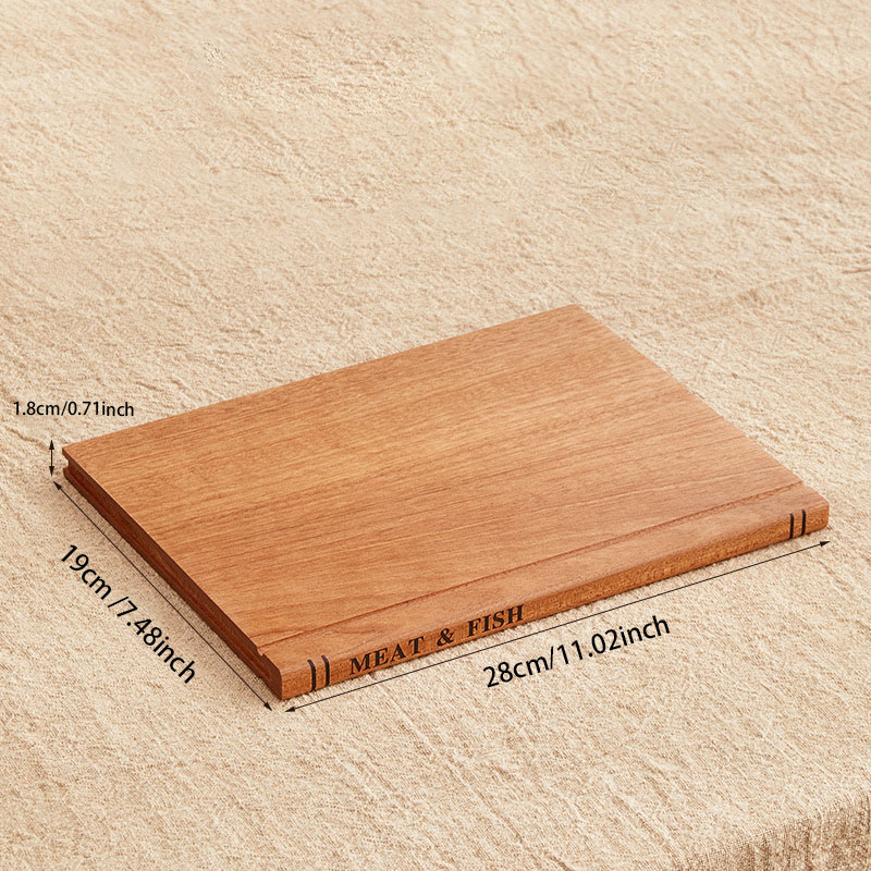 Book-Shaped Solid Wood Cutting Board