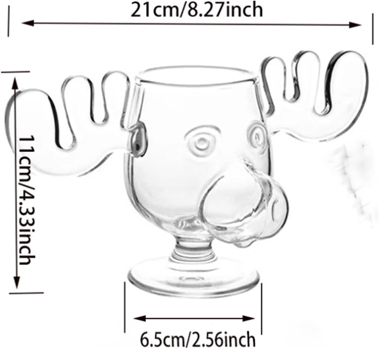 Glass Moose Mug