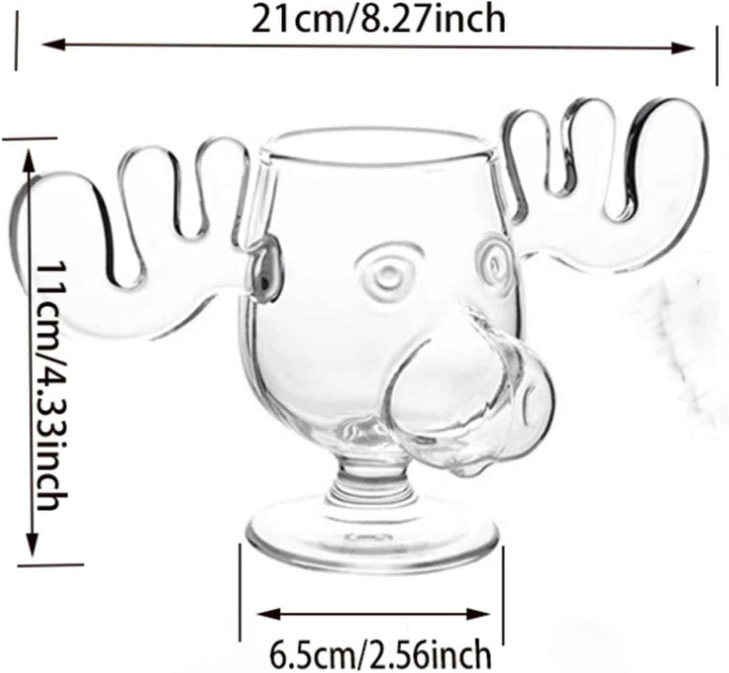 Glass Moose Mug