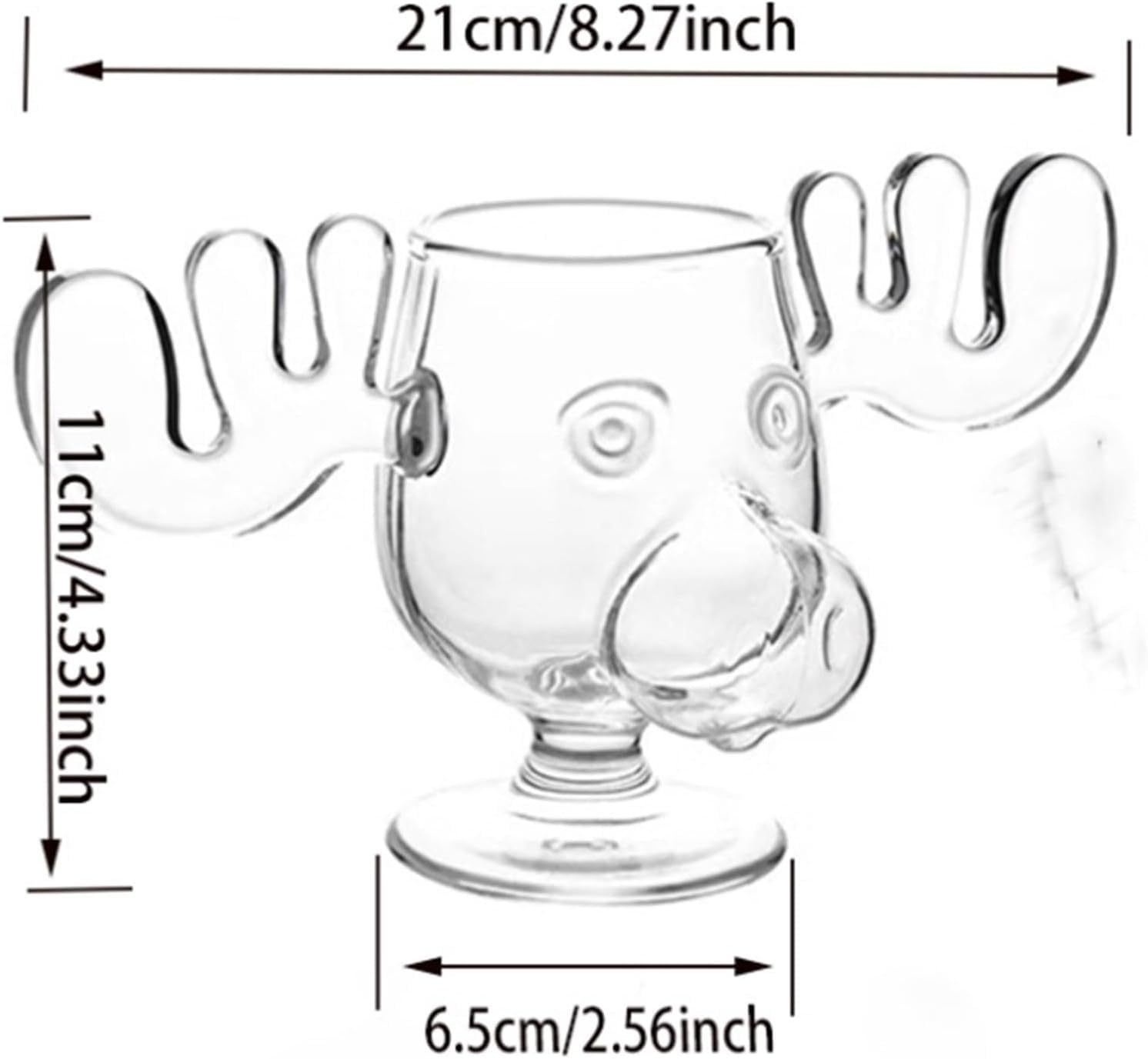 Glass Moose Mug