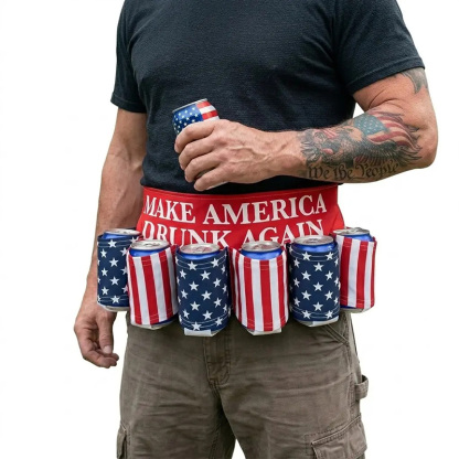 Adjustable beverage belt support