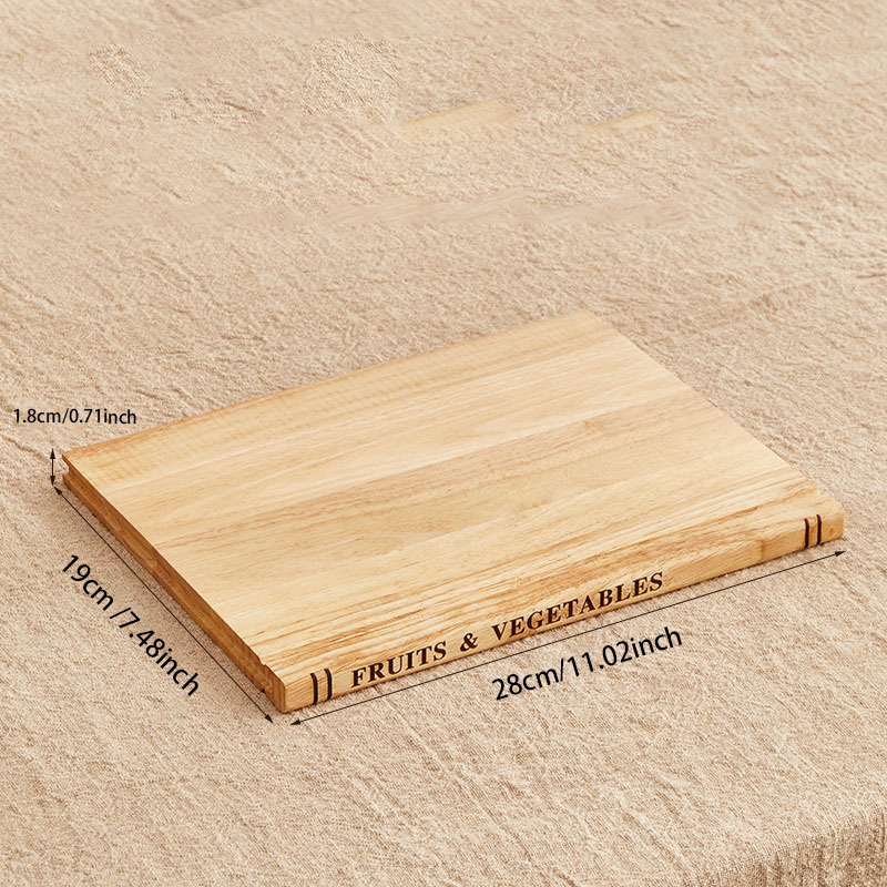 Book-Shaped Solid Wood Cutting Board