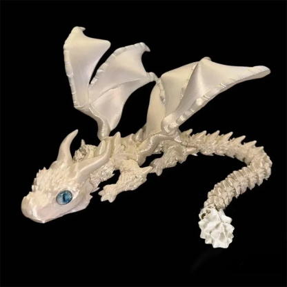 3D printed dice dragon statue