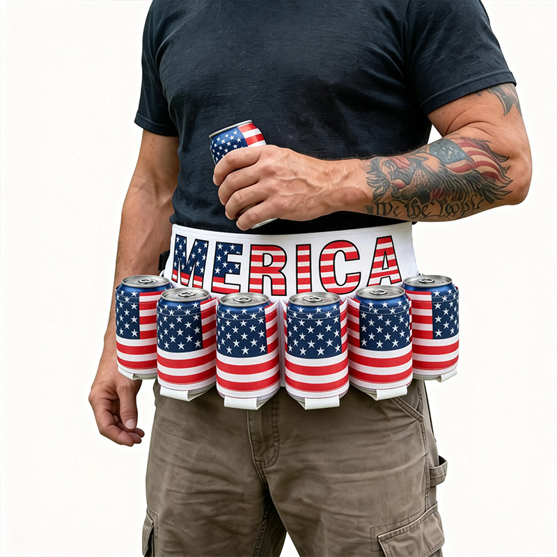 Adjustable beverage belt support