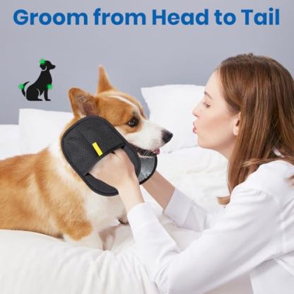 Anti-static pet hair gloves for cats, dogs and pets