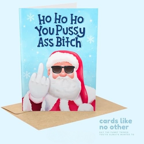 Sleazy Greetings Rude Christmas Card