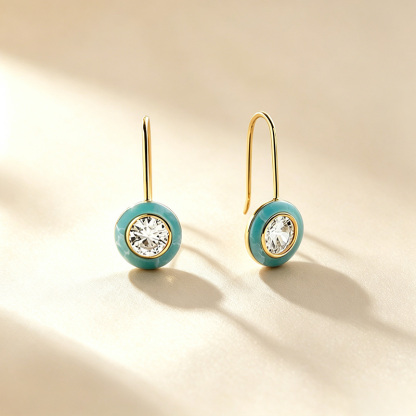 Halo Drop Earrings