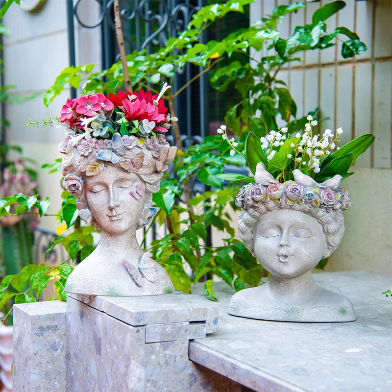 Creative Resin Garden Goddess Flower Pot