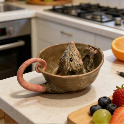 Mouse-Shaped Grinding and Juicing Bowl