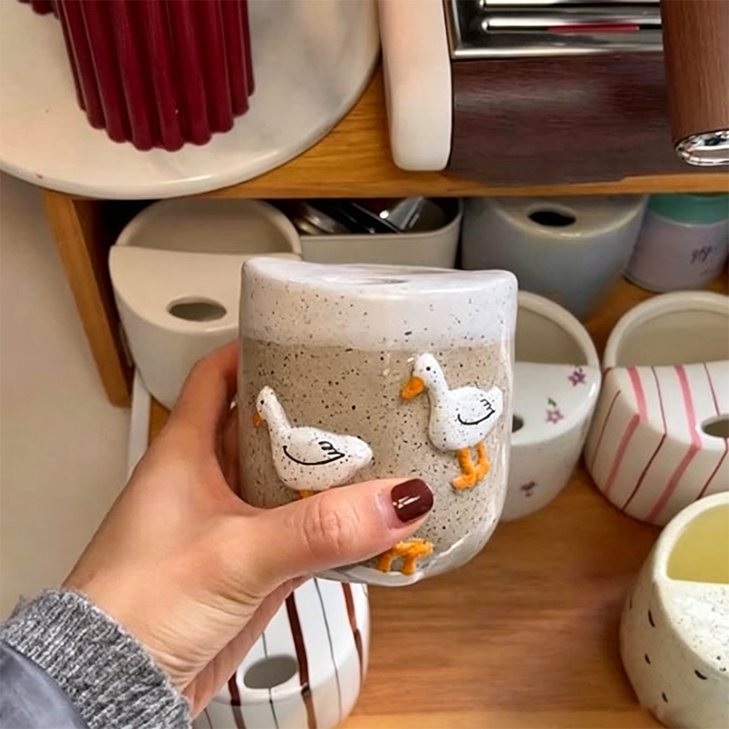 Cute duck ceramic mug