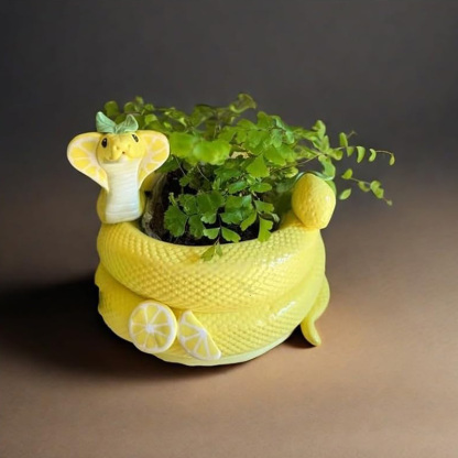 Creative Resin Snake-Shaped Flower Pot