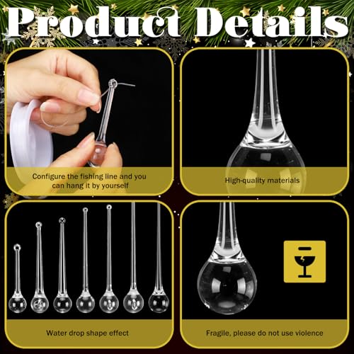 Christmas tree crystal ornaments