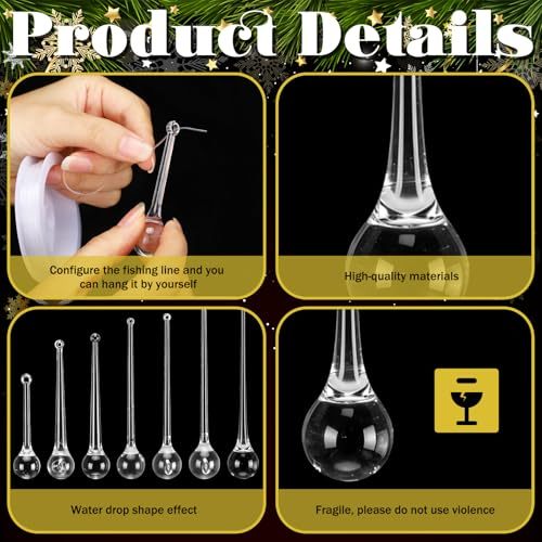 Christmas tree crystal ornaments