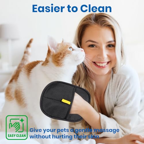 Anti-static pet hair gloves for cats, dogs and pets