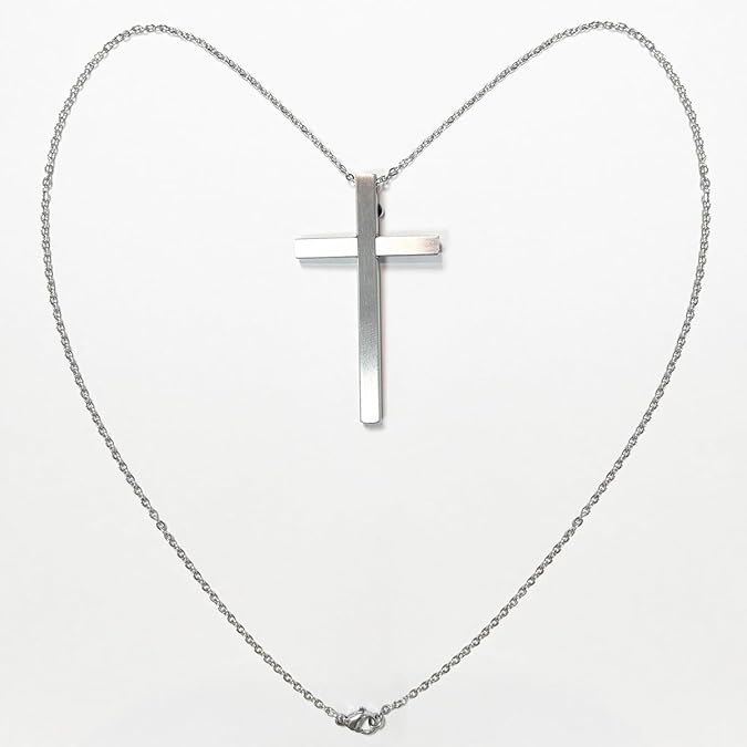 Creative retractable cross necklace