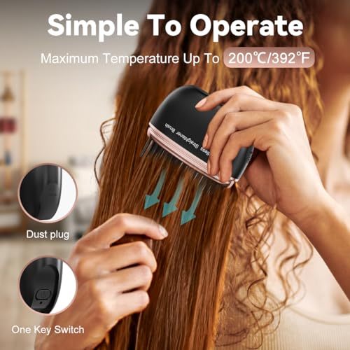 Portable mini hair straightener