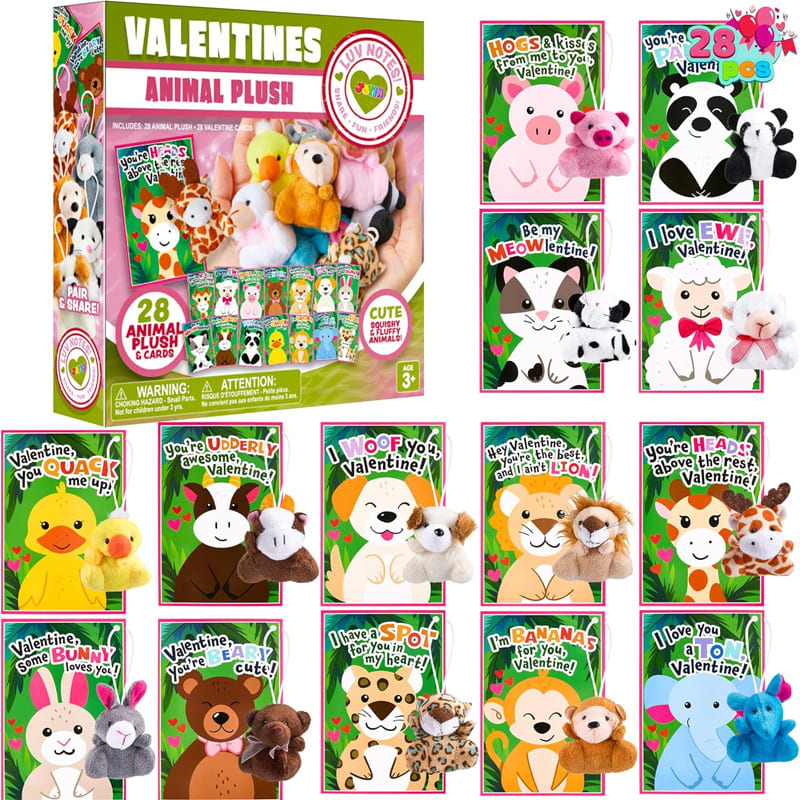 28 Valentine's Day Plush Gift Set