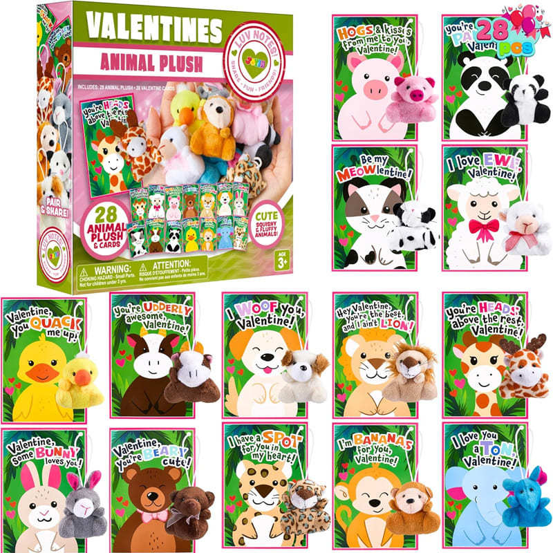 28 Valentine's Day Plush Gift Set