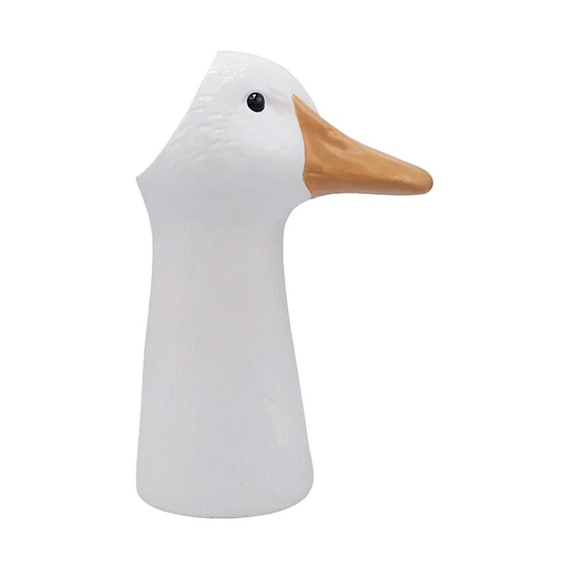 Cute goose-shaped flower pot decoration