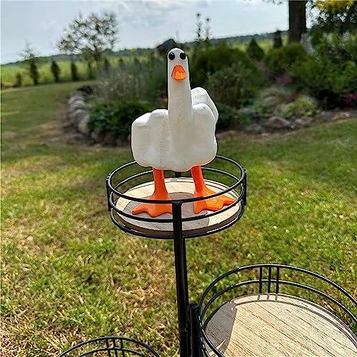 Humorous Middle-Finger Resin Garden Statue