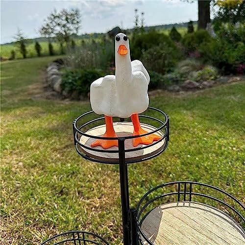 Humorous Middle-Finger Resin Garden Statue