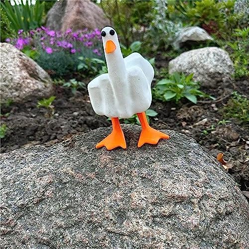 Humorous Middle-Finger Resin Garden Statue