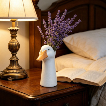 Cute goose-shaped flower pot decoration