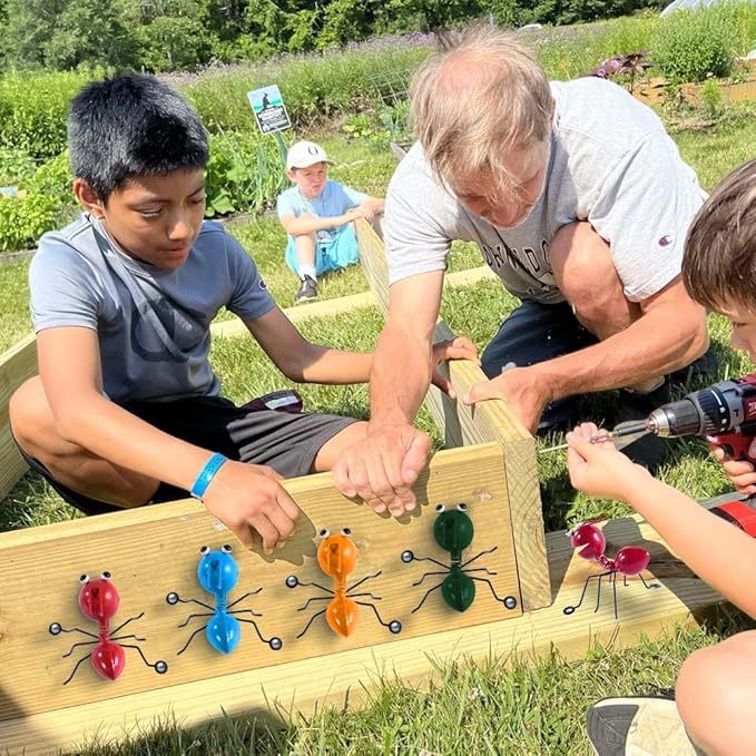 Colorful & Cute Metal Ant Garden Wall Decor