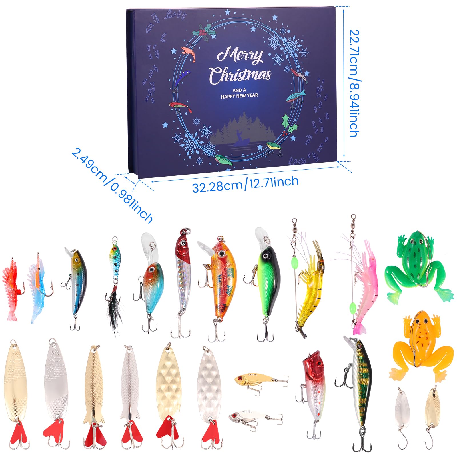 Christmas Fishing Lure Set