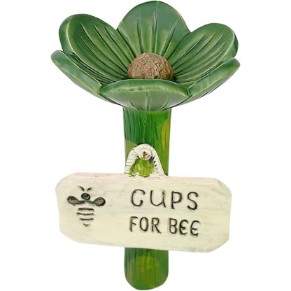 Flower-shaped resin water station