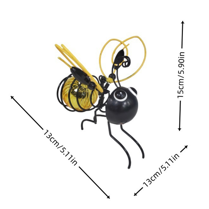 Simulated glow-in-the-dark insect decorations