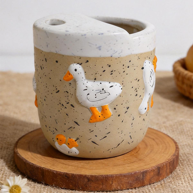 Cute duck ceramic mug