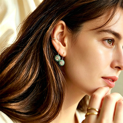 Halo Drop Earrings