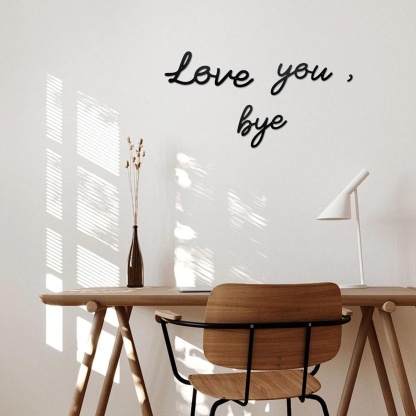 New Love You Bye Felt Wall Decor